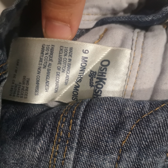 💛Oshkosh classic denim overall - Picture 3 of 5